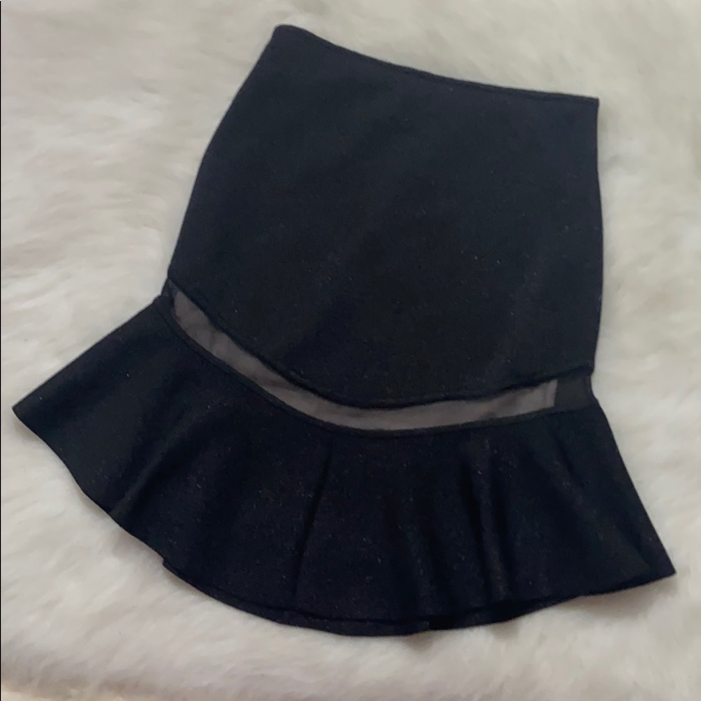 Alice + Olivia Lisbeth Knit Ruffled Skirt, Size XS - Picture 6 of 12